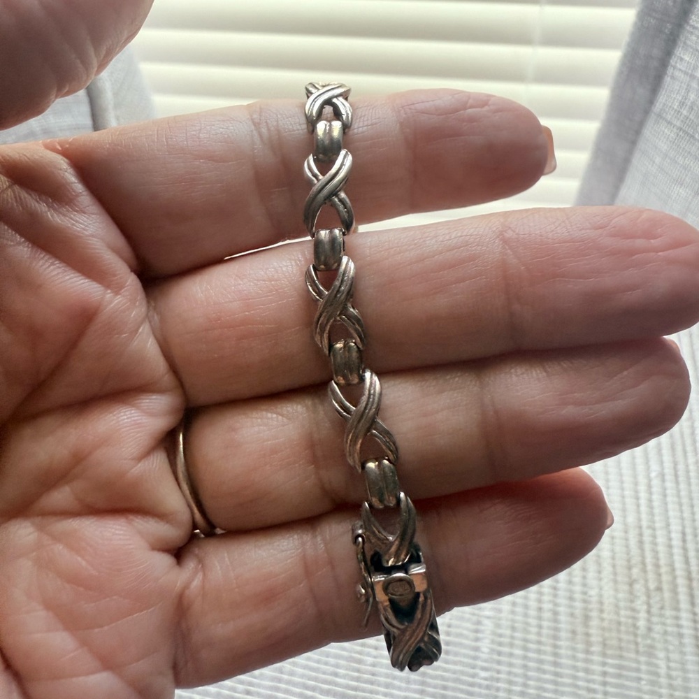 Sterling Silver Braided Link Bracelet – 7.25” / 12g